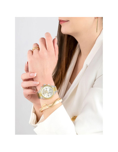 Zegarek damski giewont sapphire srebrno złoty gw3670-b4