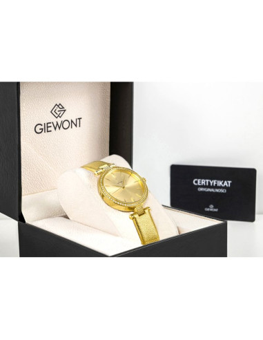 Zegarek damski giewont sapphire złoty gw9890-a3