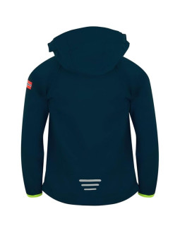 Trollkids kids rondane zip off jacket xt navy/lime (819-100)