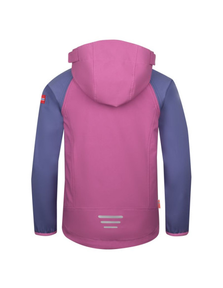 Kurtka softshell dziecięca dla chłopca/dziewczynki trollkids kids rondane zip off jacket xt mallow pink/violet blue (819-242)