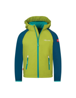 Kurtka trollkids rondane zip off xt softshell zielony gruszkowy/niebieski madeirowski/zielony morski (819-360)