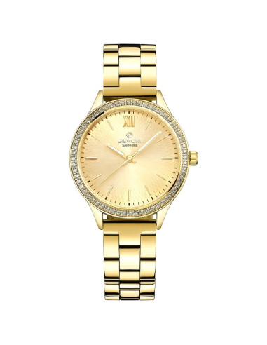 Zegarek damski giewont sapphire złoty gw1140-b3