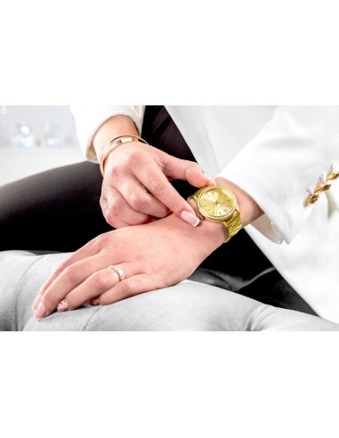 Zegarek damski giewont sapphire złoty gw1140-b3