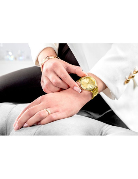 Zegarek damski giewont sapphire złoty gw1140-b3