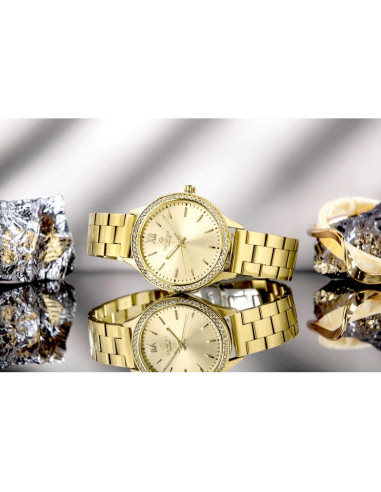 Zegarek damski giewont sapphire złoty gw1140-b3