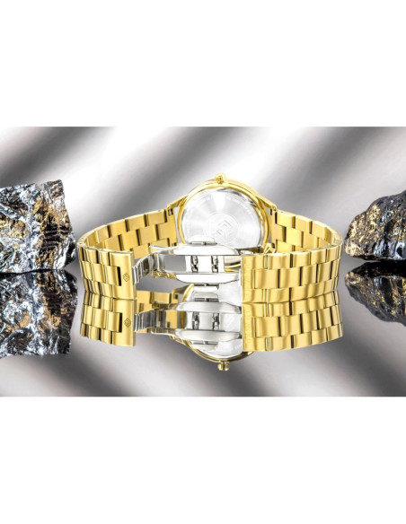 Zegarek damski giewont sapphire złoto czarny gw1140-b4