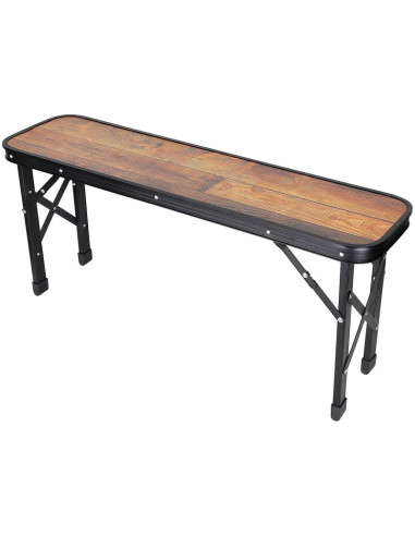 Stolik turystyczny składany kempingowy 90x60x70cm i 2 ławki 87x23x39cm drewno