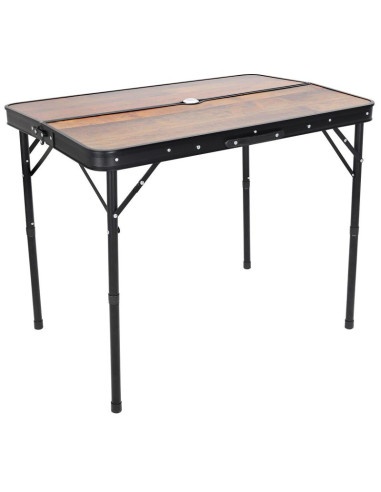 Stolik turystyczny składany kempingowy 90x60x70cm i 2 ławki 87x23x39cm drewno