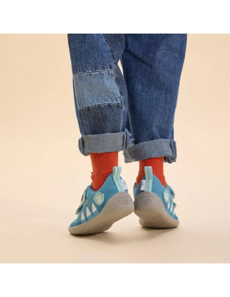 Buty affenzahn halbschuh baumwolle lucky shark jr