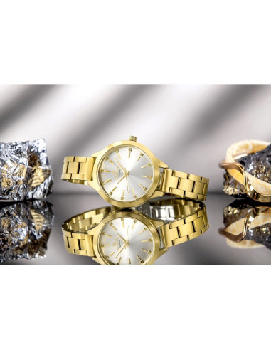 Zegarek damski giewont sapphire złoto srebrny gw2720-b2