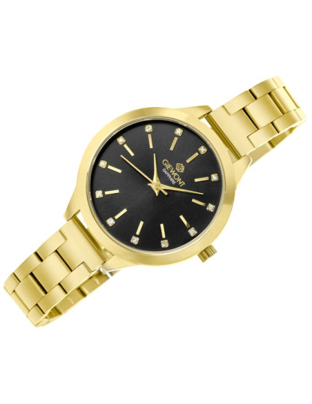 Zegarek damski giewont sapphire złoto czarny gw2720-b3