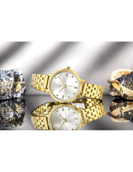 Zegarek damski giewont sapphire złoto srebrny gw7370-b2