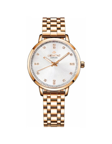 Zegarek damski giewont sapphire różowe złoto gw7370-b3