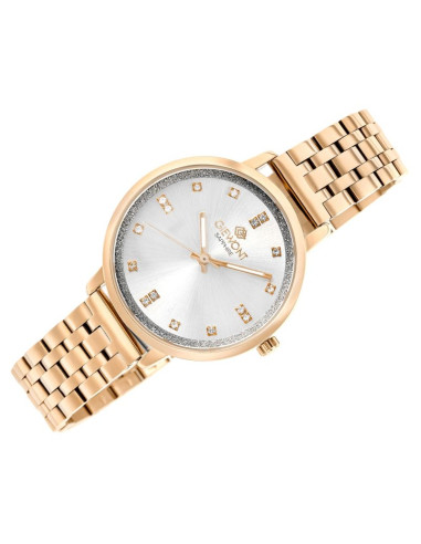 Zegarek damski giewont sapphire różowe złoto gw7370-b3