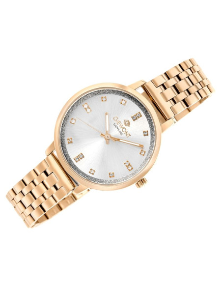 Zegarek damski giewont sapphire różowe złoto gw7370-b3