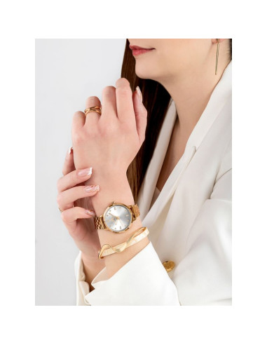 Zegarek damski giewont sapphire różowe złoto gw7370-b3