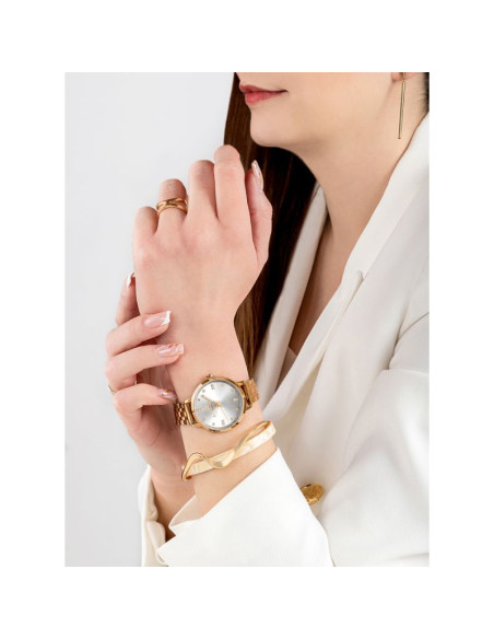 Zegarek damski giewont sapphire różowe złoto gw7370-b3