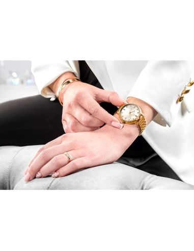 Zegarek damski giewont sapphire różowe złoto gw7370-b3