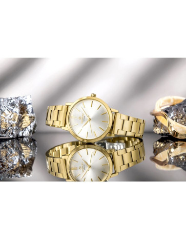 Zegarek damski giewont sapphire złoto srebrny gw2360-b2