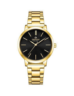 Zegarek damski giewont sapphire złoto czarny gw2360-b3