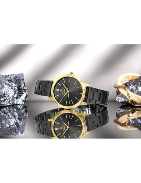 Zegarek damski giewont sapphire złoto czarny gw2360-b4