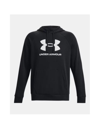 Bluza z kapturem under armour rival fleece logo hoodie - black/white