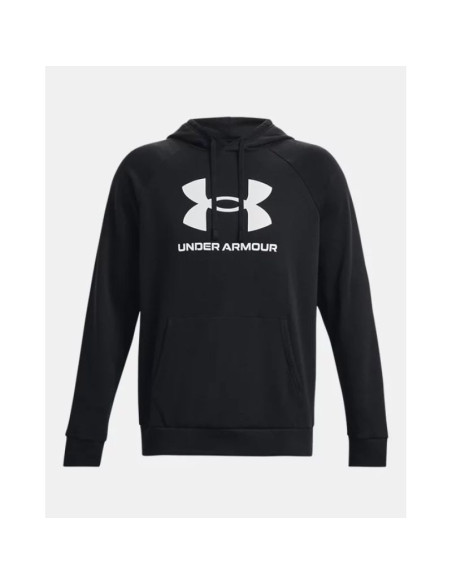 Bluza z kapturem under armour rival fleece logo hoodie - black/white