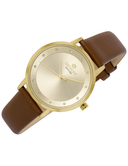 Zegarek damski giewont sapphire złoty gw4130-a2