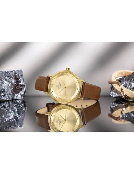 Zegarek damski giewont sapphire złoty gw4130-a2