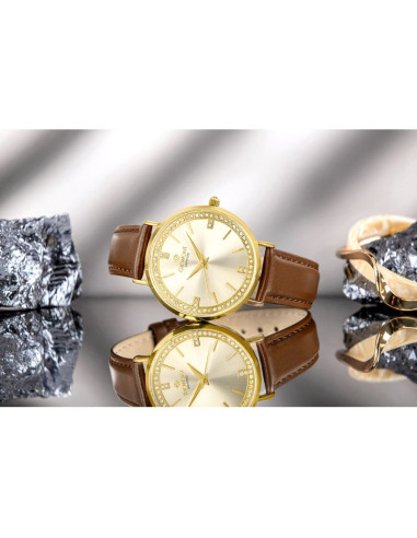 Zegarek damski giewont sapphire złoty gw5390-a3