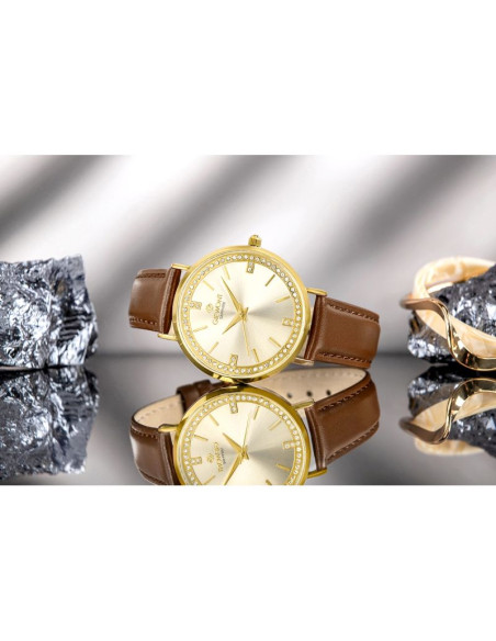 Zegarek damski giewont sapphire złoty gw5390-a3