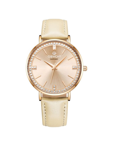 Zegarek damski giewont sapphire różowe złoto gw5390-a5