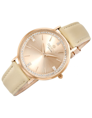 Zegarek damski giewont sapphire różowe złoto gw5390-a5