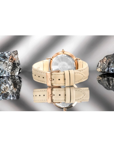 Zegarek damski giewont sapphire różowe złoto gw5390-a5