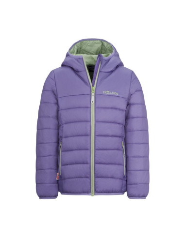 Kurtka ultralekka przejściowa dziecięca dla dziewczynki trollkids girls eikefjord jacket lilac/pistachio green (464-118)
