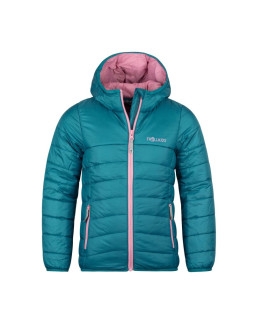 Kurtka ultralekka przejściowa dziecięca dla dziewczynki trollkids girls eikefjord jacket teal/mauve (464-334)