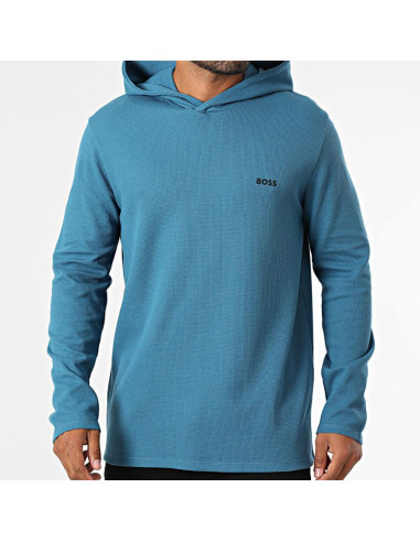 Boss nightwear waffle open blue (50535885-470)