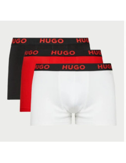 Męskie bokserki hugo boss triplet pack ze stretchem 3 pary - 10241868-972