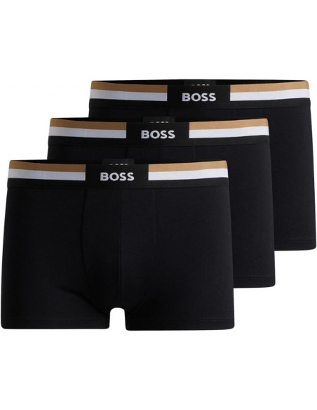 Zestaw bokserek męskich boss trunk 3p nero czarne (50516542-001)