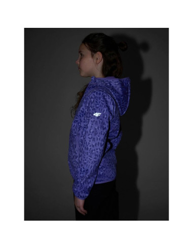 Kurtka softshell wiatroodporna membrana 5000 dziewczęca 4f 4fjraw25tsoff507-90a