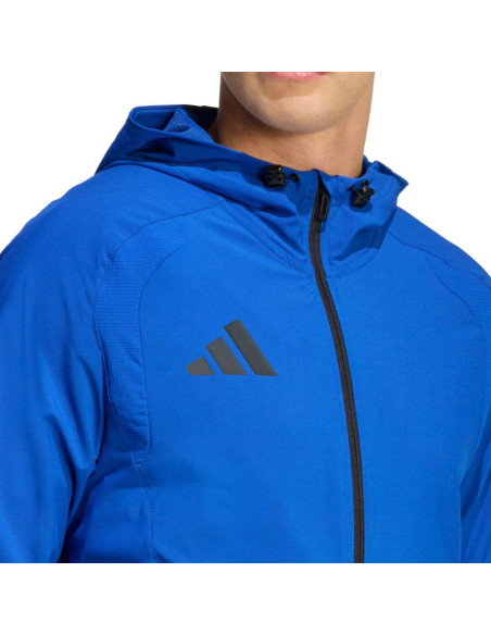 Kurtka męska adidas tiro 26 travel windbreaker niebieska kd3335
