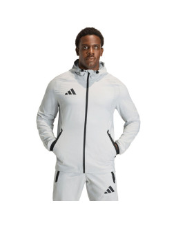 Kurtka męska adidas tiro 26 travel windbreaker jasnoszara kd3336