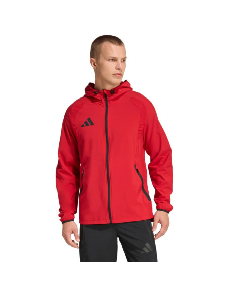 Kurtka męska adidas tiro 26 travel windbreaker czerwona kd3337