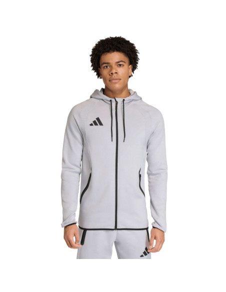 Bluza męska adidas tiro 26 travel sweat hoodie szara kf6077