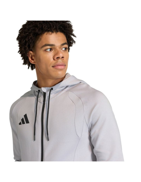 Bluza męska adidas tiro 26 travel sweat hoodie szara kf6077