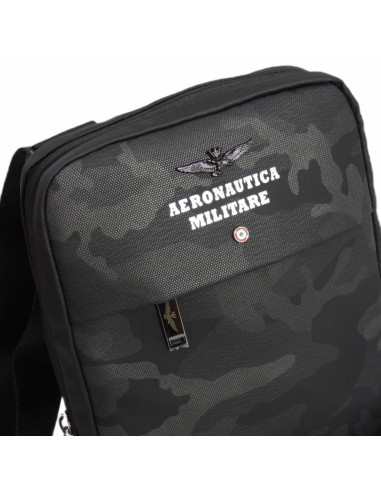 Torba na ramię męska listonoszka aeronautica militare fly camo black - am-361