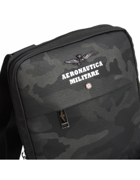 Torba na ramię męska listonoszka aeronautica militare fly camo black - am-361