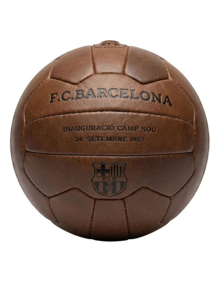 Fc barcelona piłka nożna retro camp nou oficjalna licencjonowana skóra naturalna b1048