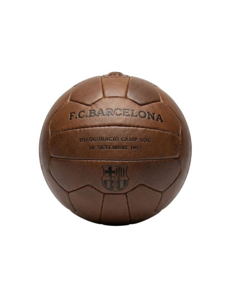 Fc barcelona piłka nożna retro camp nou oficjalna licencjonowana skóra naturalna b1048