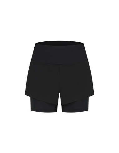 Rogelli spodenki damskie 2w1  distance czarne m